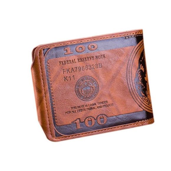 One Hundred Dollar - $100 Theme Wallet - Faux Leather - Gift Idea- Unisex - Picture 2 of 7